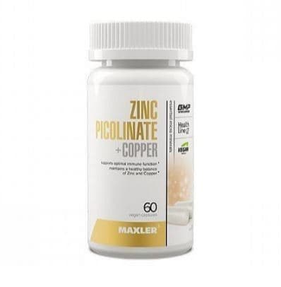 Maxler Zinc Picolinate + Copper 60 vegan caps