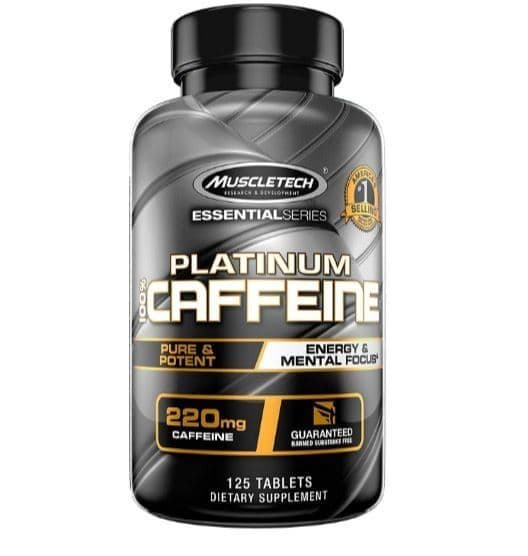 MuscleTech Platinum Caffeine 125 tabs