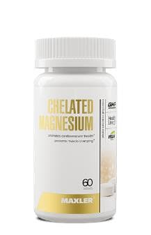Maxler Chelated Magnesium (Bisglycinate Chelate form) 60 vegan tabs