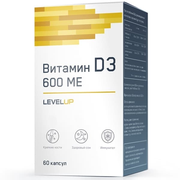 LevelUp Vitamin D3 6000 60 caps