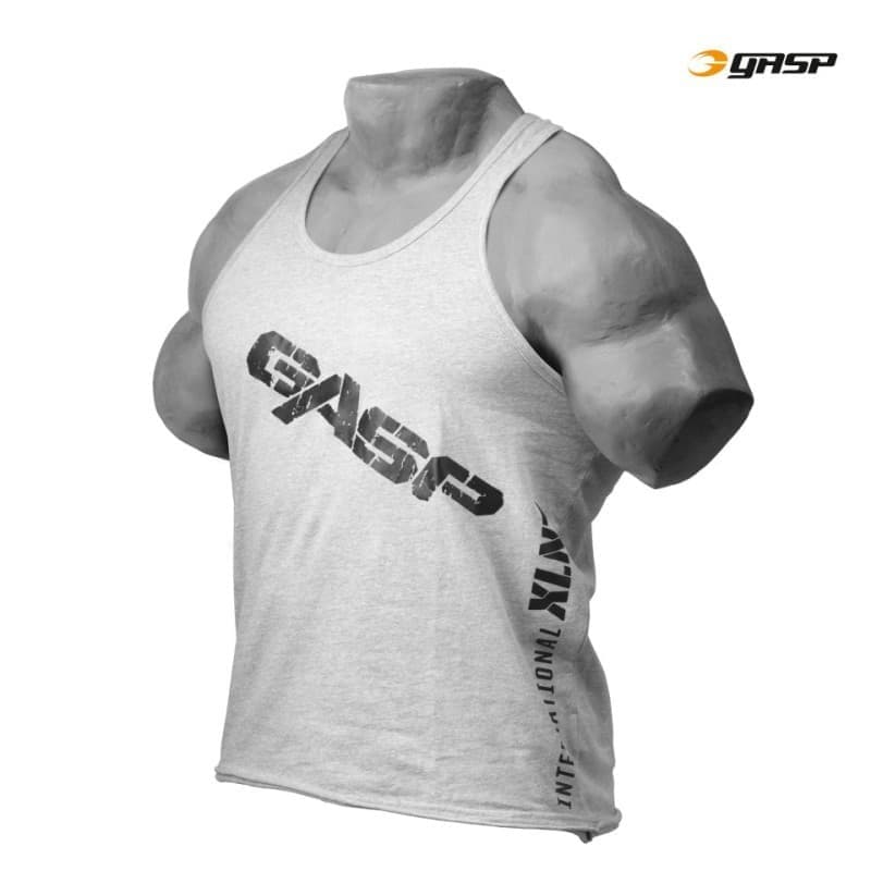 GASP Майка для тренировок Vintage T-back White