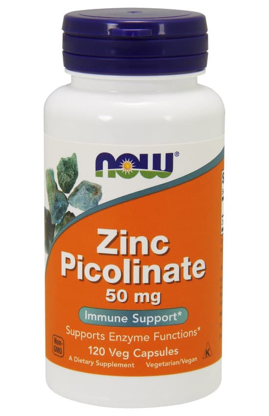 NOW Zinc Picolinate 50 mg 120 caps