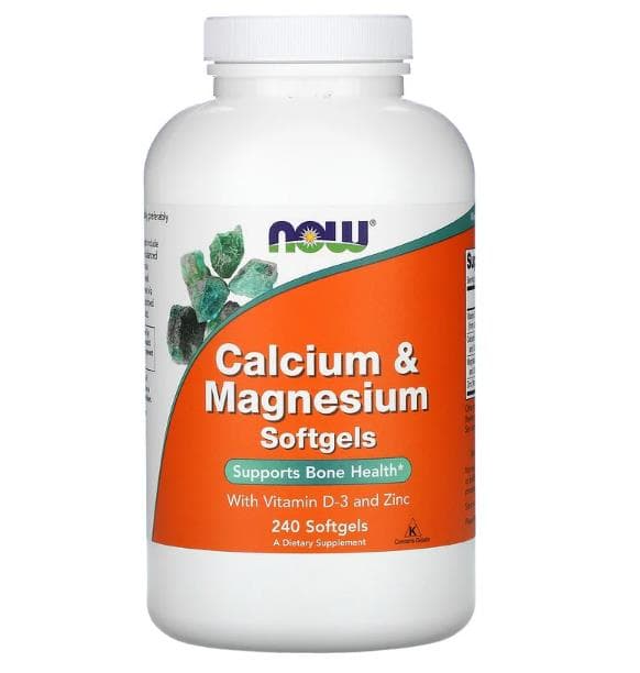 NOW Calcium-Magnesium + D 240 sof