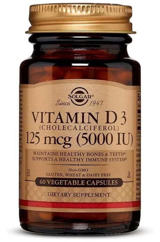 Solgar Vit D-3 5000 IU 60 caps