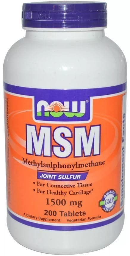 NOW MSM 1500mg 200 tabs