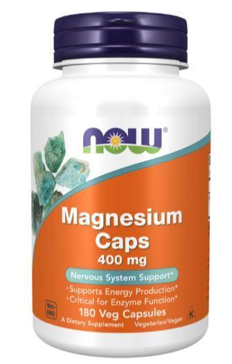NOW Magnesium 400mg 180 vcaps