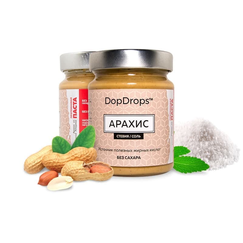 DopDrops Протеиновая Паста Арахис 265g