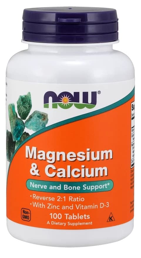 NOW Magnesium & Calcium 2:1 100 tabs