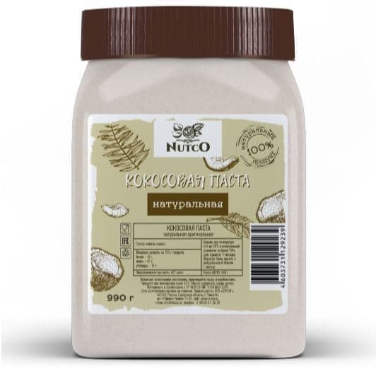 NUTCO Кокосовая паста натуральная - 990g