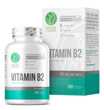 Nature Foods Vitamin B2 100mg 100 caps