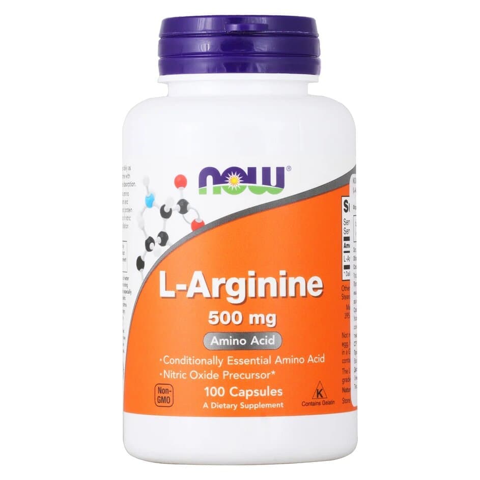 NOW L-Arginine 500 mg 100 caps