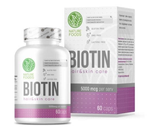 Nature Foods Biotin 5000mcg 60 caps