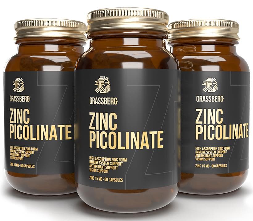 GRASSBERG Zinc Picolinate 15 mg 60 caps