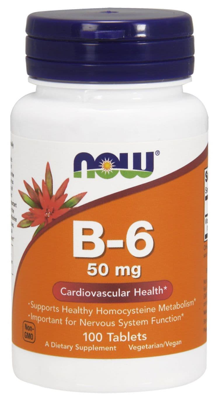 NOW Vitamin B-6 50 mg 100caps