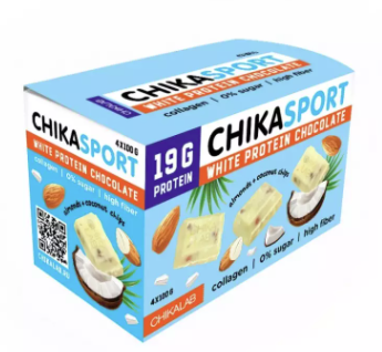 CHIKALAB Шоколад Белый 100g