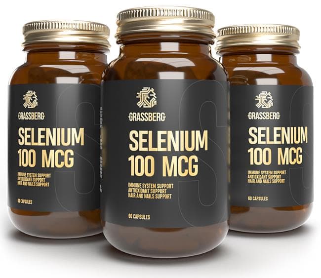 GRASSBERG Selenium 100 mcg 60 caps