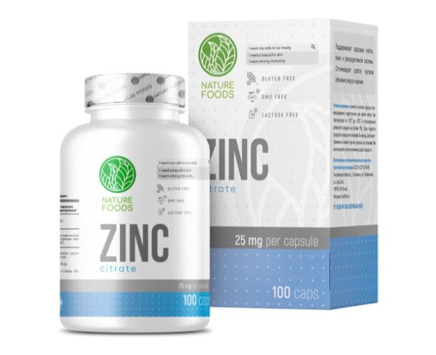 Nature Foods Zinc 100 caps