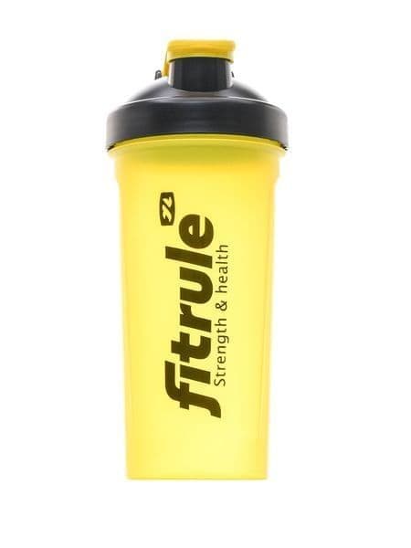 FitRule Шейкер классический с крючком (желтый+черная крышка)