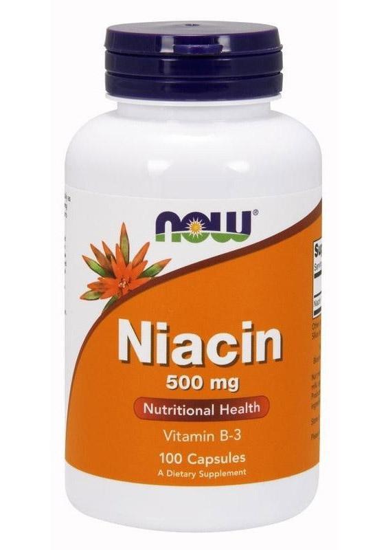 NOW Niacin 500mg 100 vcaps