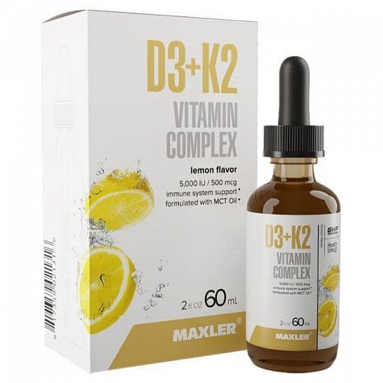 Maxler Vitamin D3 + K2 drops 60 ml