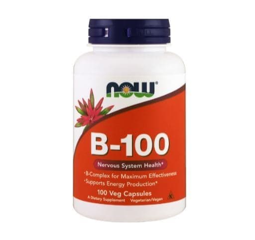 NOW Vitamin B-Complex 100mg 100 vcaps