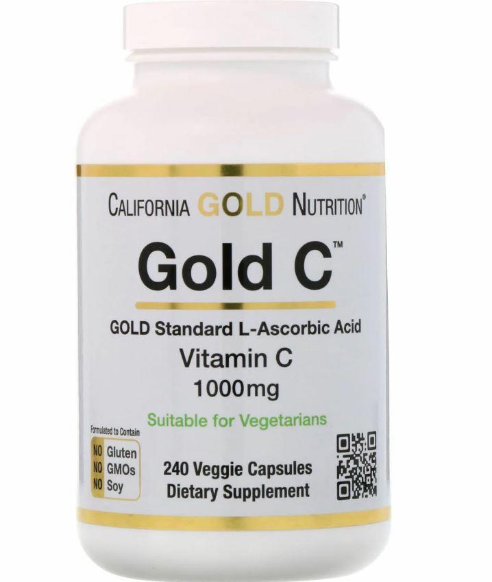 California Gold Nutrition Vitamin C 1000 mg 60 sgels