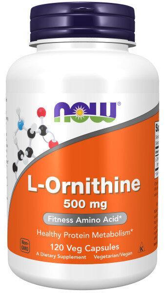NOW Ornithine 500mg 120 vcaps