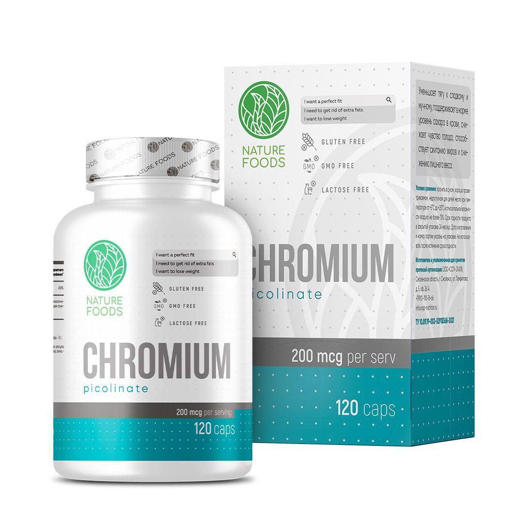 Nature Foods Chromium Picolinate 200 mcg 120 caps