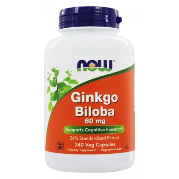 NOW Ginkgo Biloba 60mg 240 vcaps